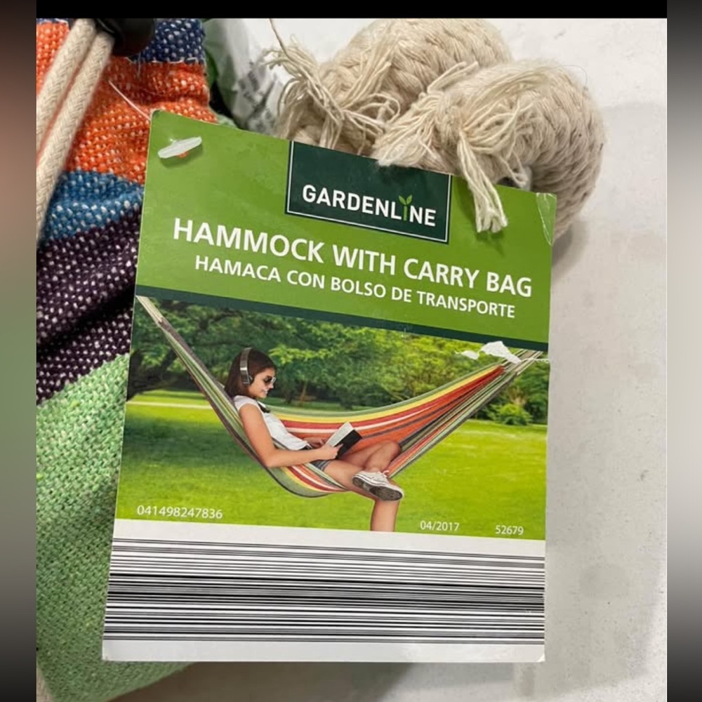 NEW ***Hammock In A Bag 80 x 40 Length 9'3"